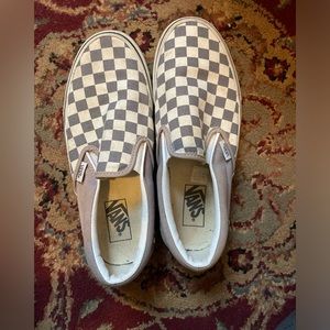 Checkered vans lilac size 9